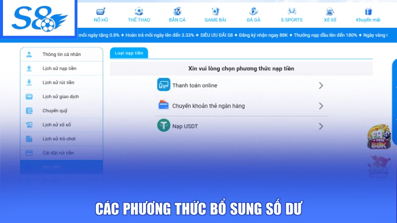 S8 25 Các phương thức bổ sung số dư