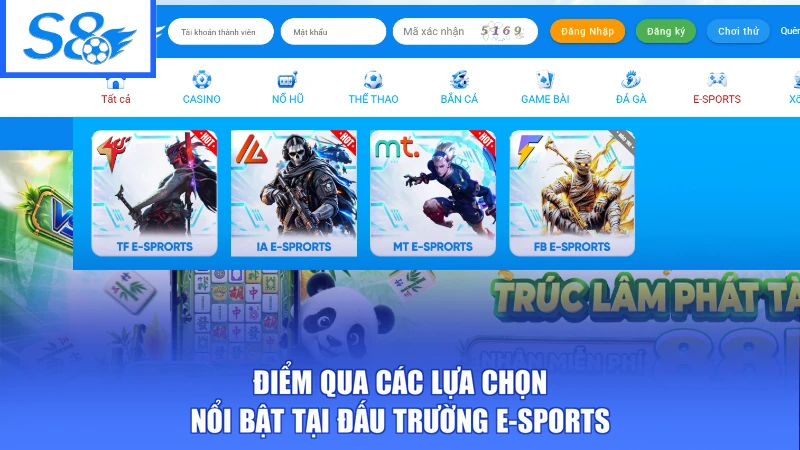 S8 23 Điểm qua các lựa chọn nổi bật tại đấu trường E-Sports