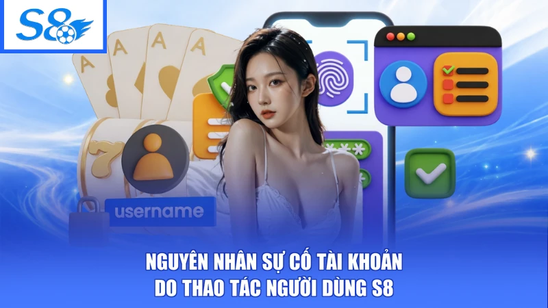 Nguyên nhân sự cố tài khoản do thao tác người dùng S8