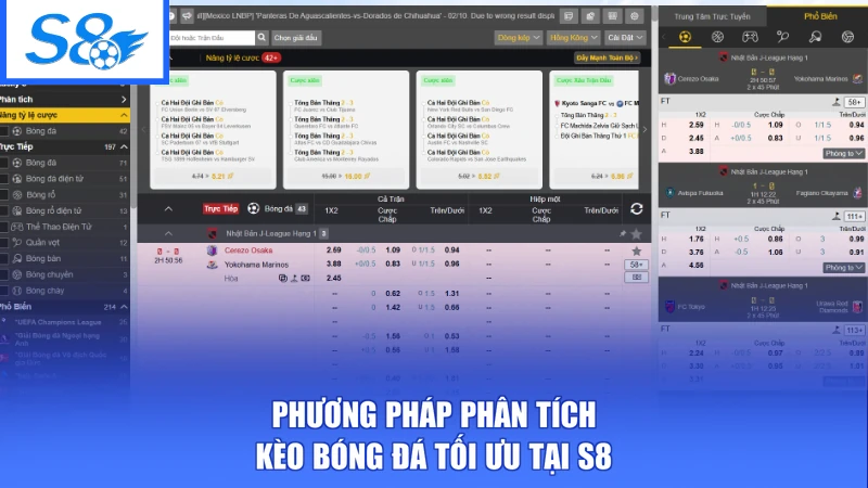 Thể Thao S8 3 Phương pháp phân tích kèo bóng đá tối ưu tại S8
