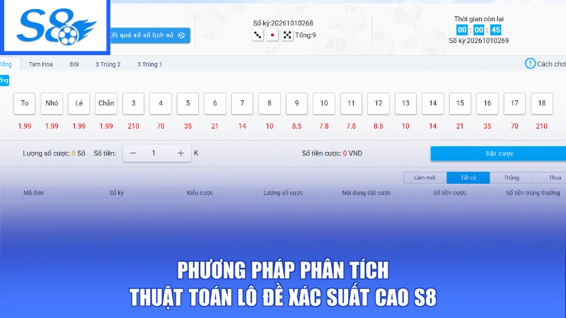 Xổ Số S8 3 Phương pháp phân tích thuật toán lô đề xác suất cao S8